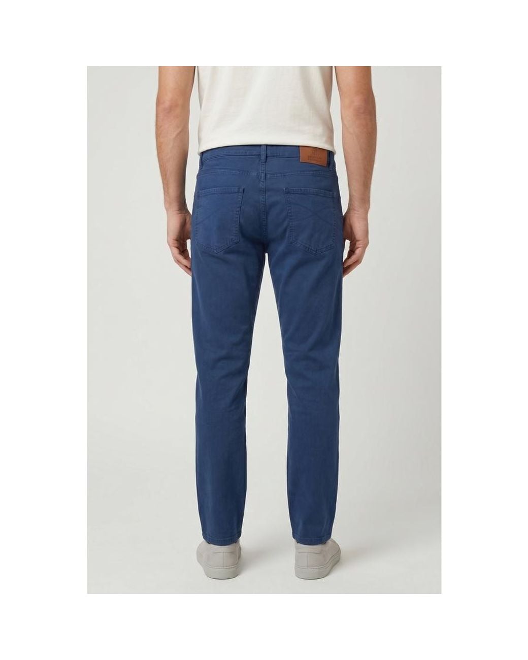 Brunello Cucinelli Blue Leisure Fit Trousers, Brand Size 56 (Us for men