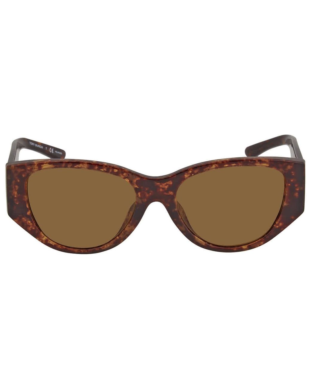 Tory Burch Brown Rectangular Sunglasses Ty9064u 15198352 | Lyst