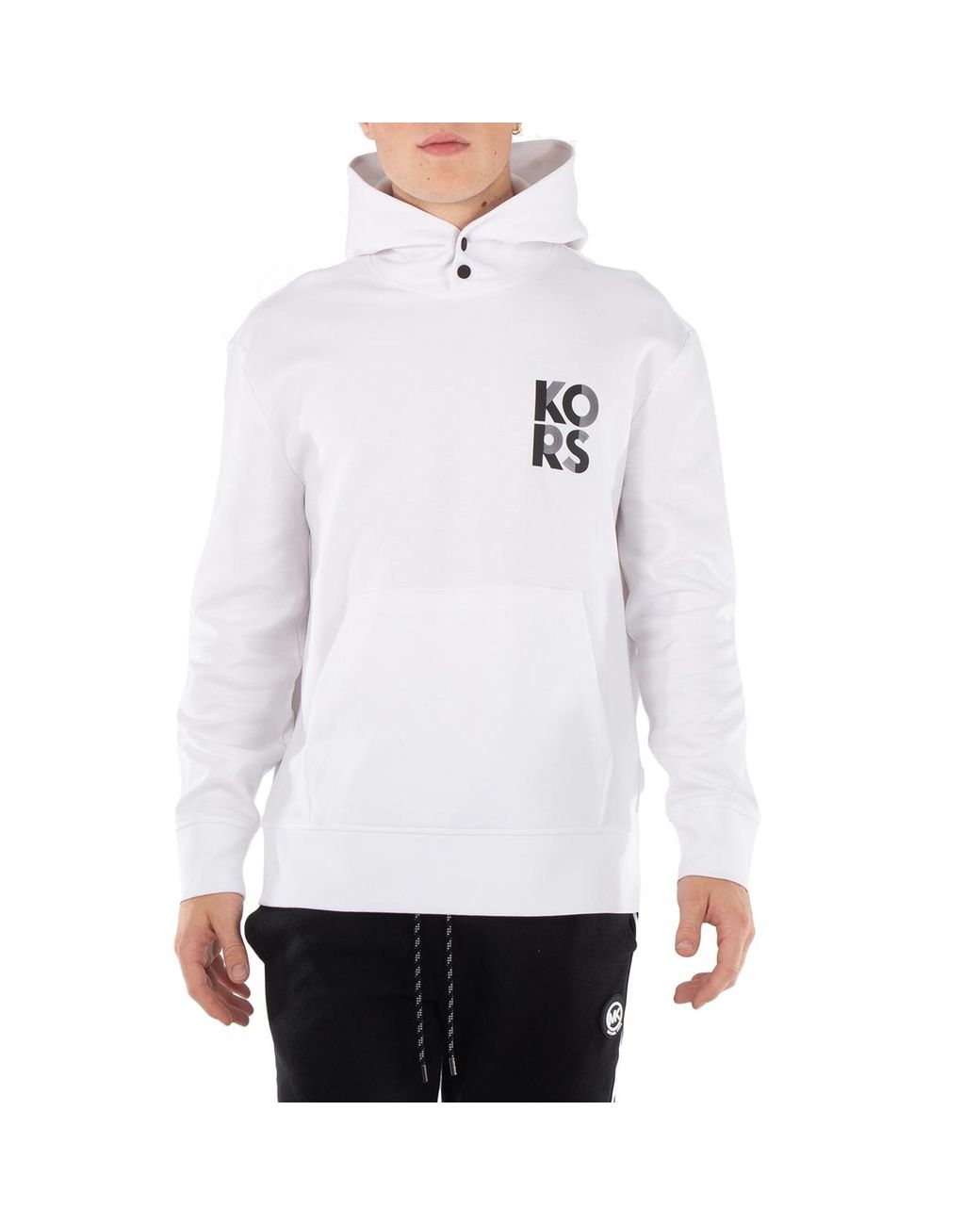 Michael Kors White Logo Transistor Hoodie for men