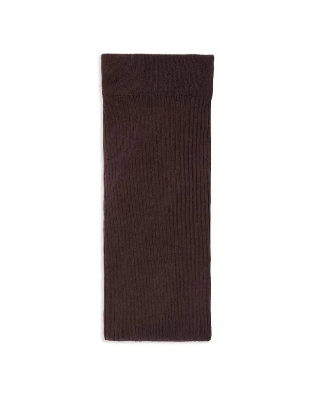 Burberry Purple Ribbed Fine Wool Blend Tights