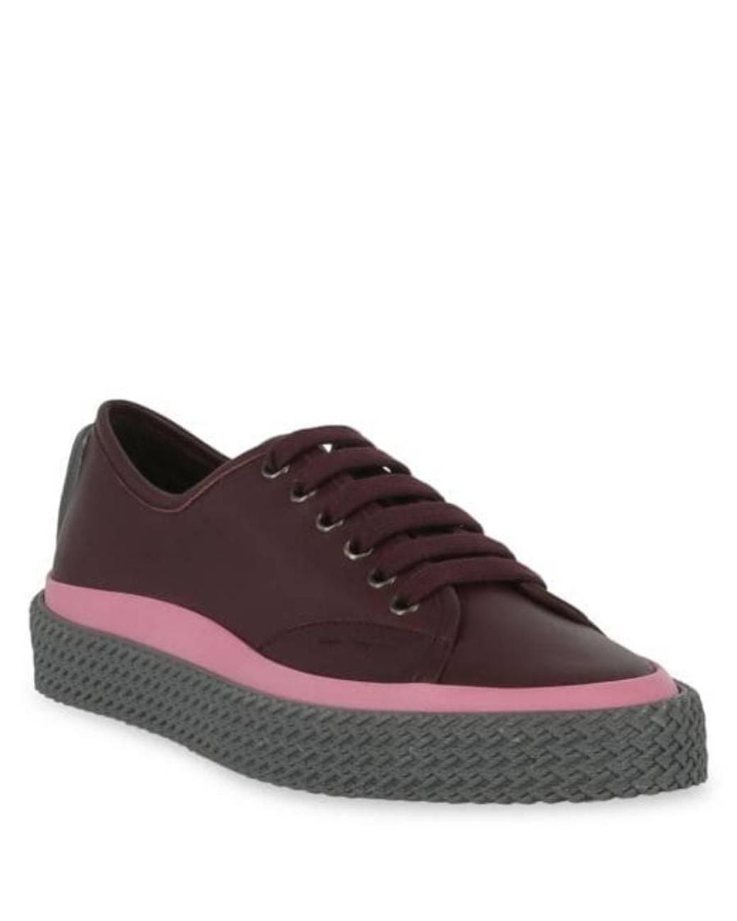 Ferragamo Brown Ferragamo Storm Leather Low-Top Sneakers for men
