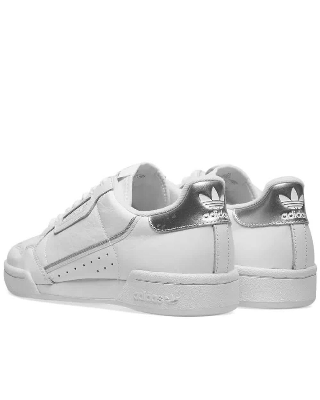 adidas Continental 80 Low Top Sneakers in White | Lyst