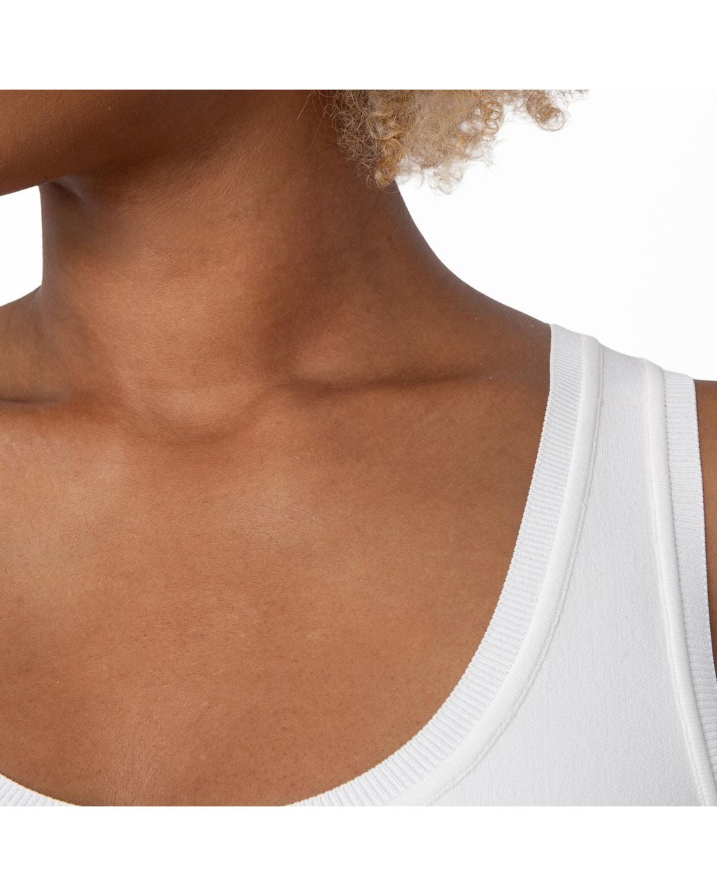 Ferragamo White Ferragamo Second Skin Knitted Tank Top
