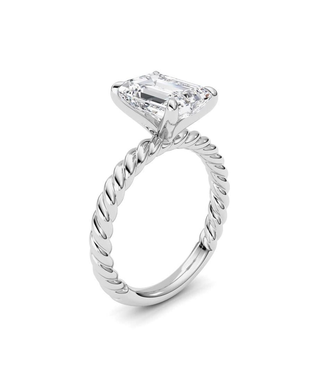 Mure And Co Metallic 3Ctw Radiant Lab Grown Diamond (F/Vs Ring for men