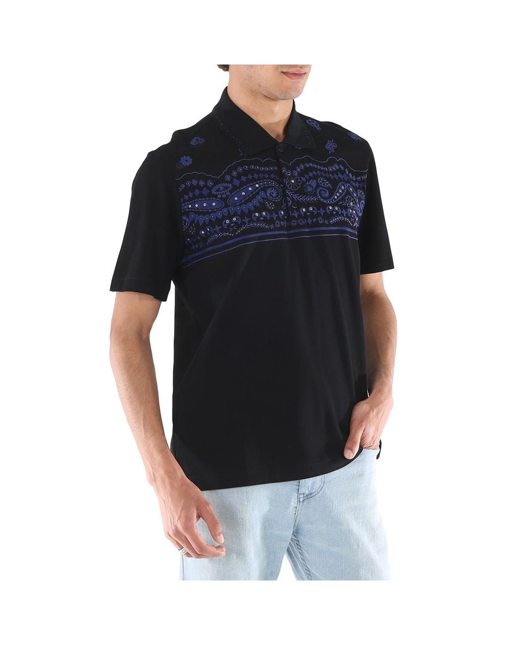 Roberto Cavalli Black Regular Fit Polo Shirt for men
