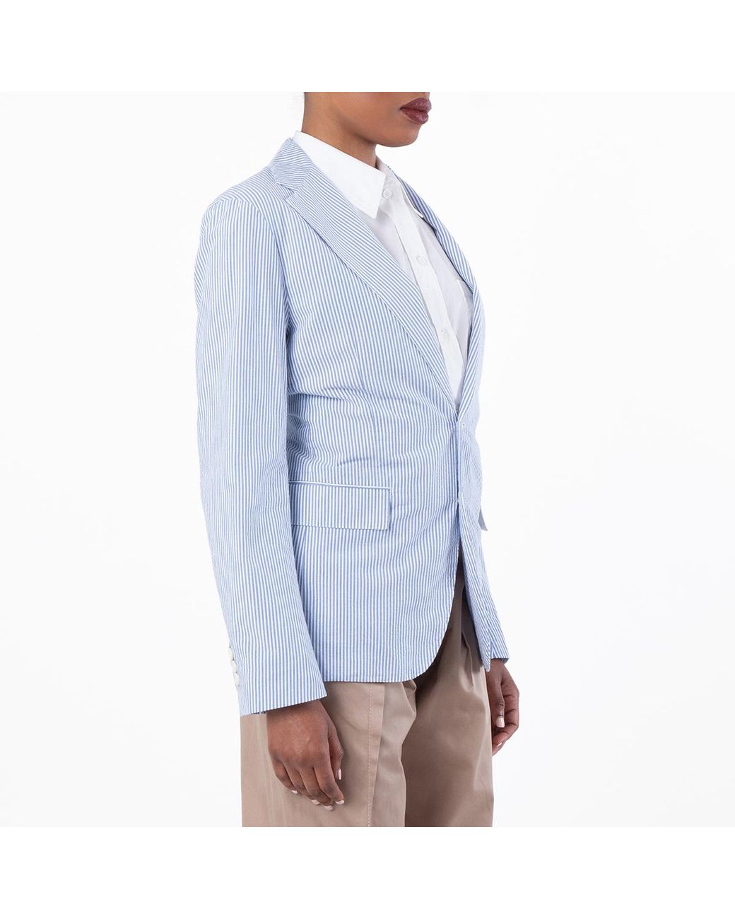 Polo Ralph Lauren Blue Seersucker Tailored Blazer for men