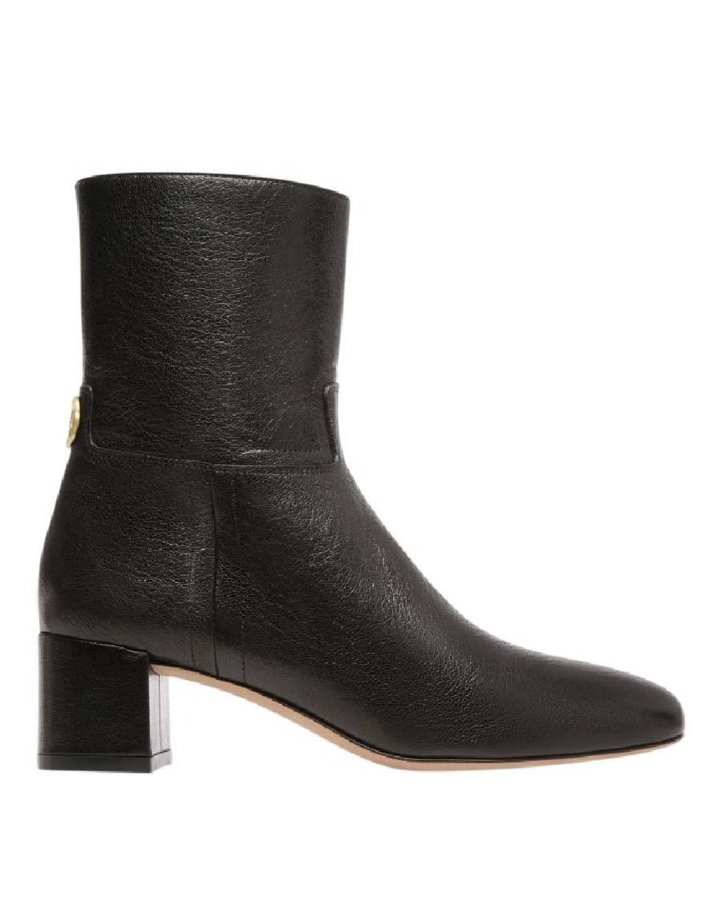 Bally Black Daily Emblem Otavine Leather Boots, Brand Size 37 Us