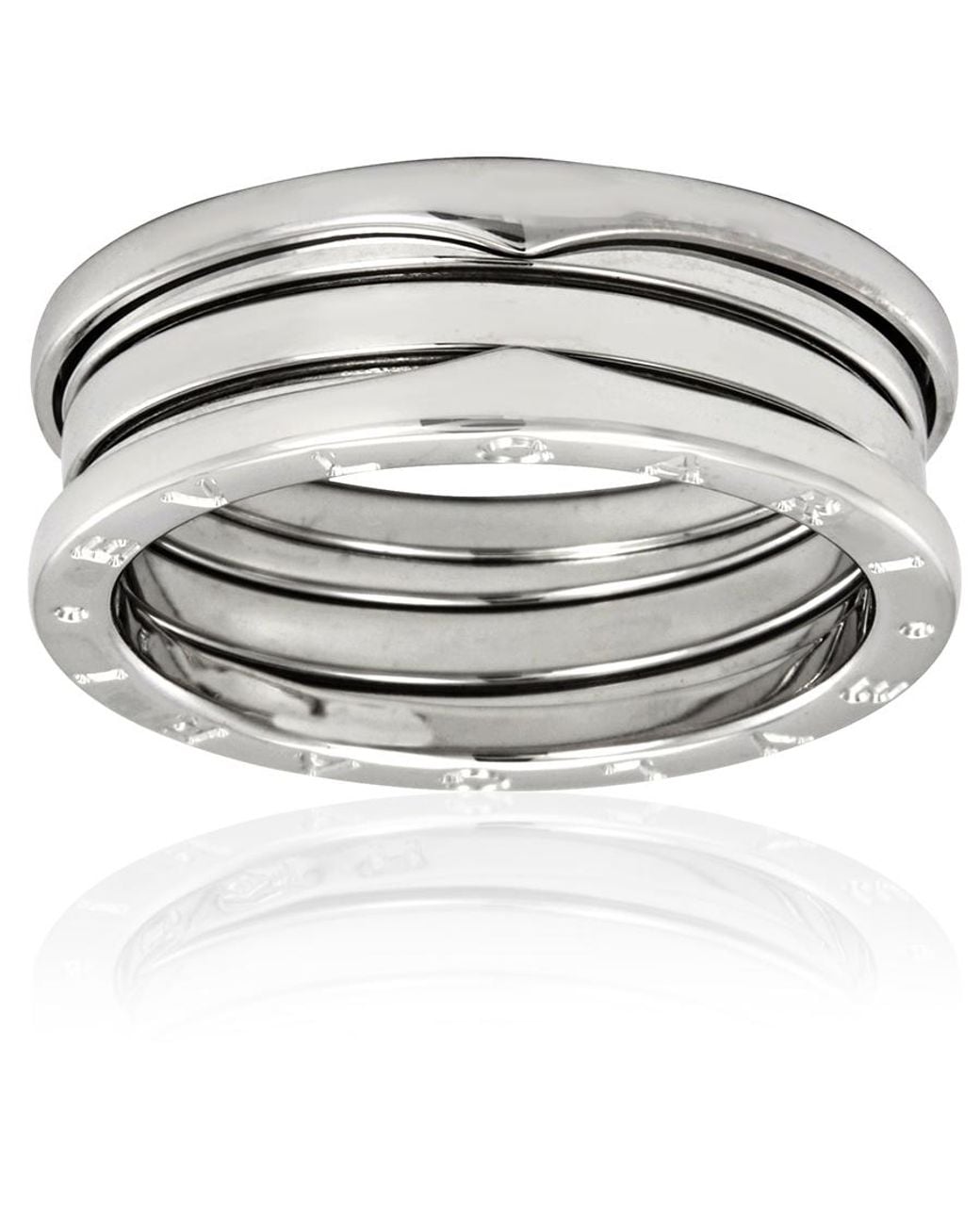 BVLGARI Metallic B.Zero1 18K 3-Band Ring, Brand (Us Size 6)