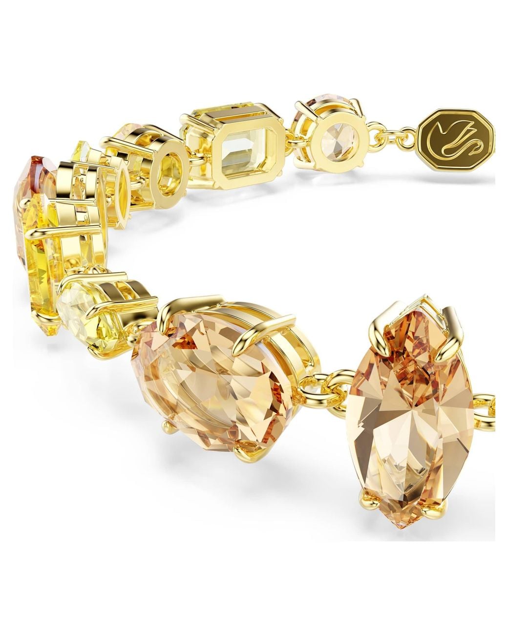 Swarovski Metallic Gema Bracelet Mixed Cut, 18K Finish for men