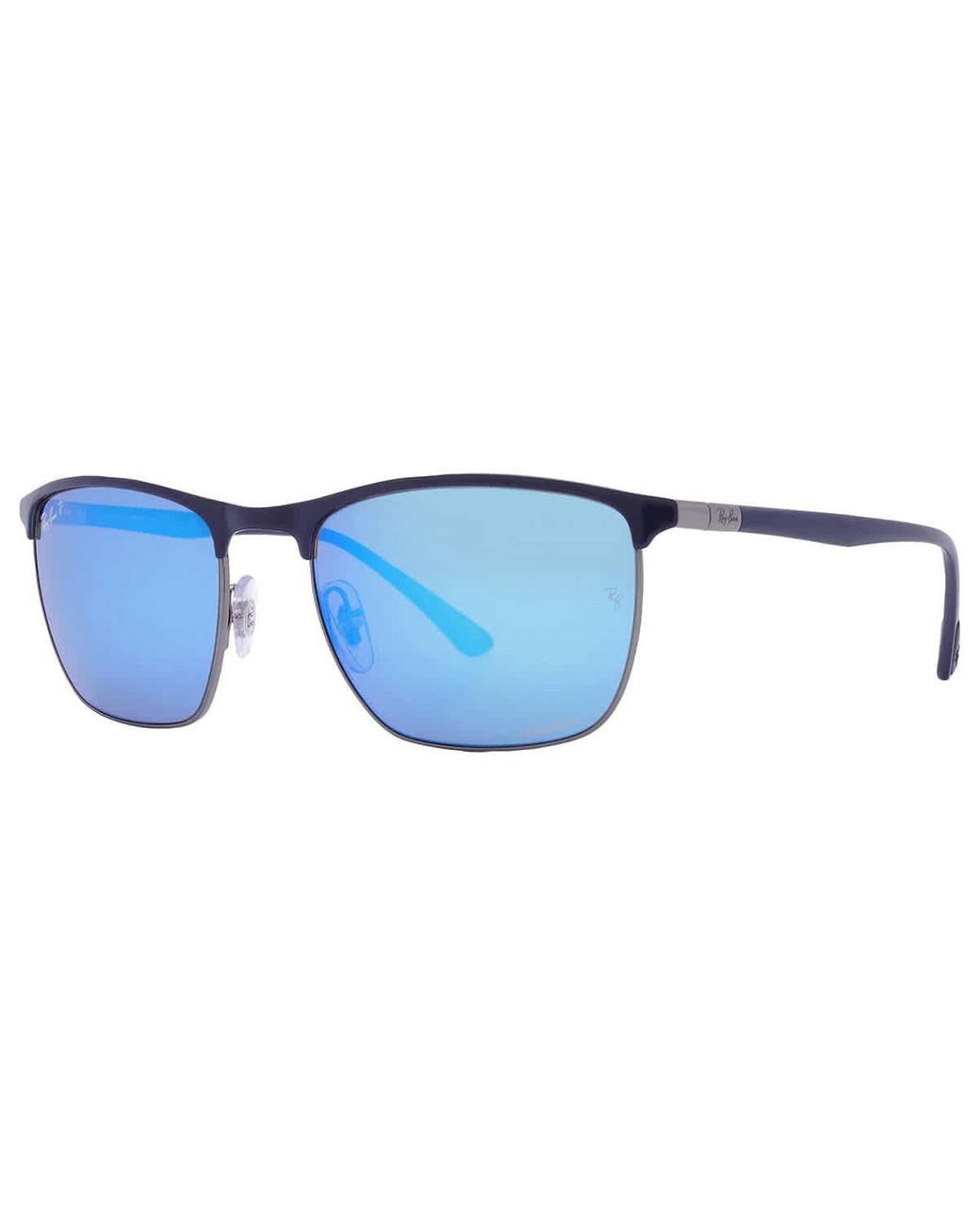 Ray-Ban Blue Chromance Square Sunglasses Rb3686 92044l 57