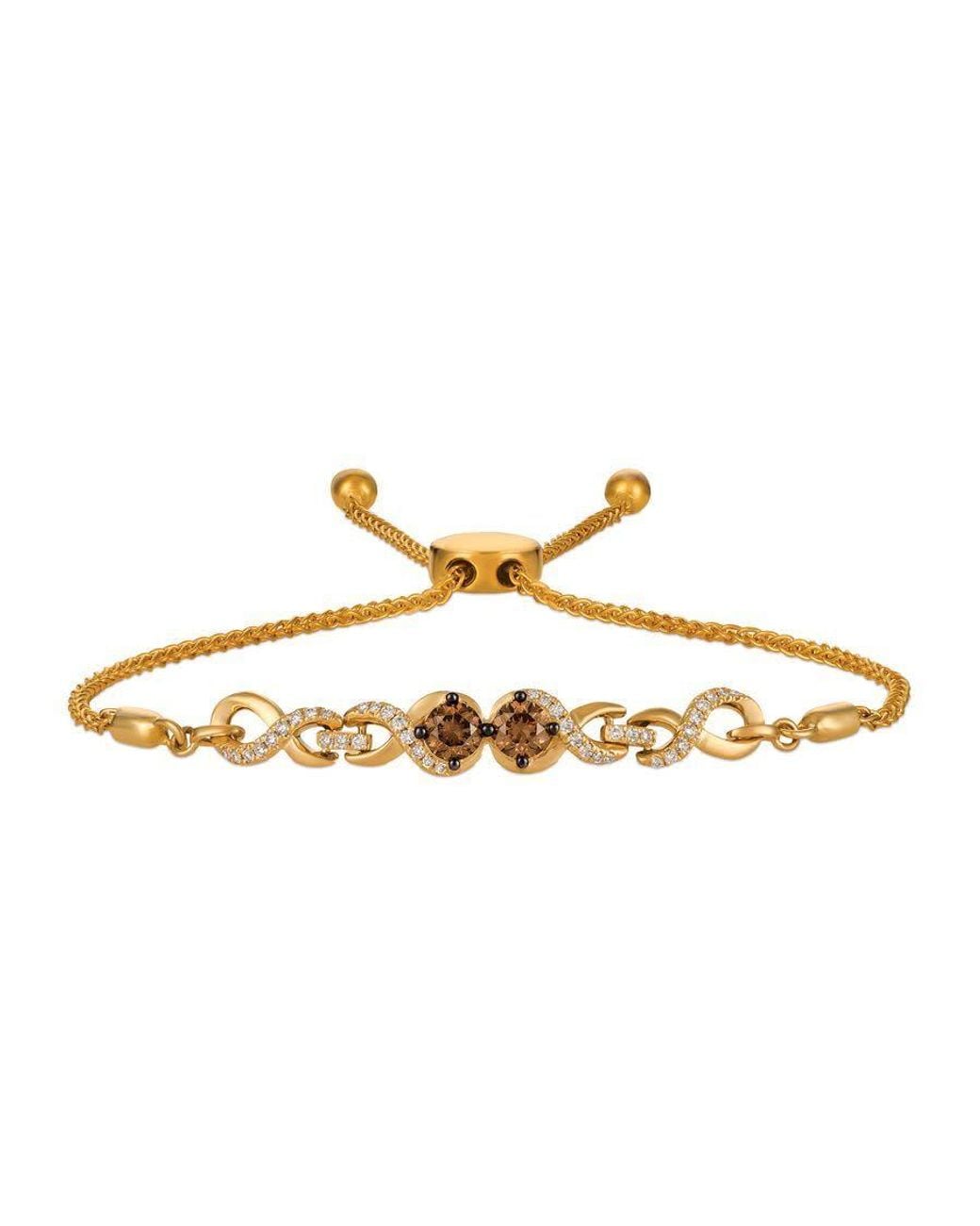 Le Vian Metallic Ladies Bolo Chain Bracelets Set for men