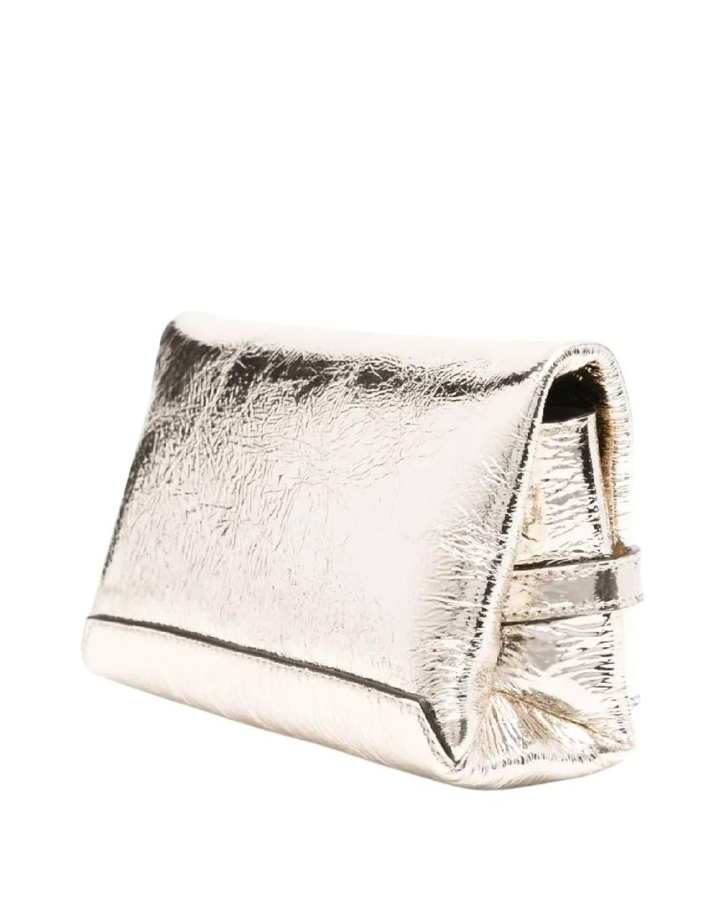 Victoria Beckham Metallic Mini Chain-Detail Pouch Bag