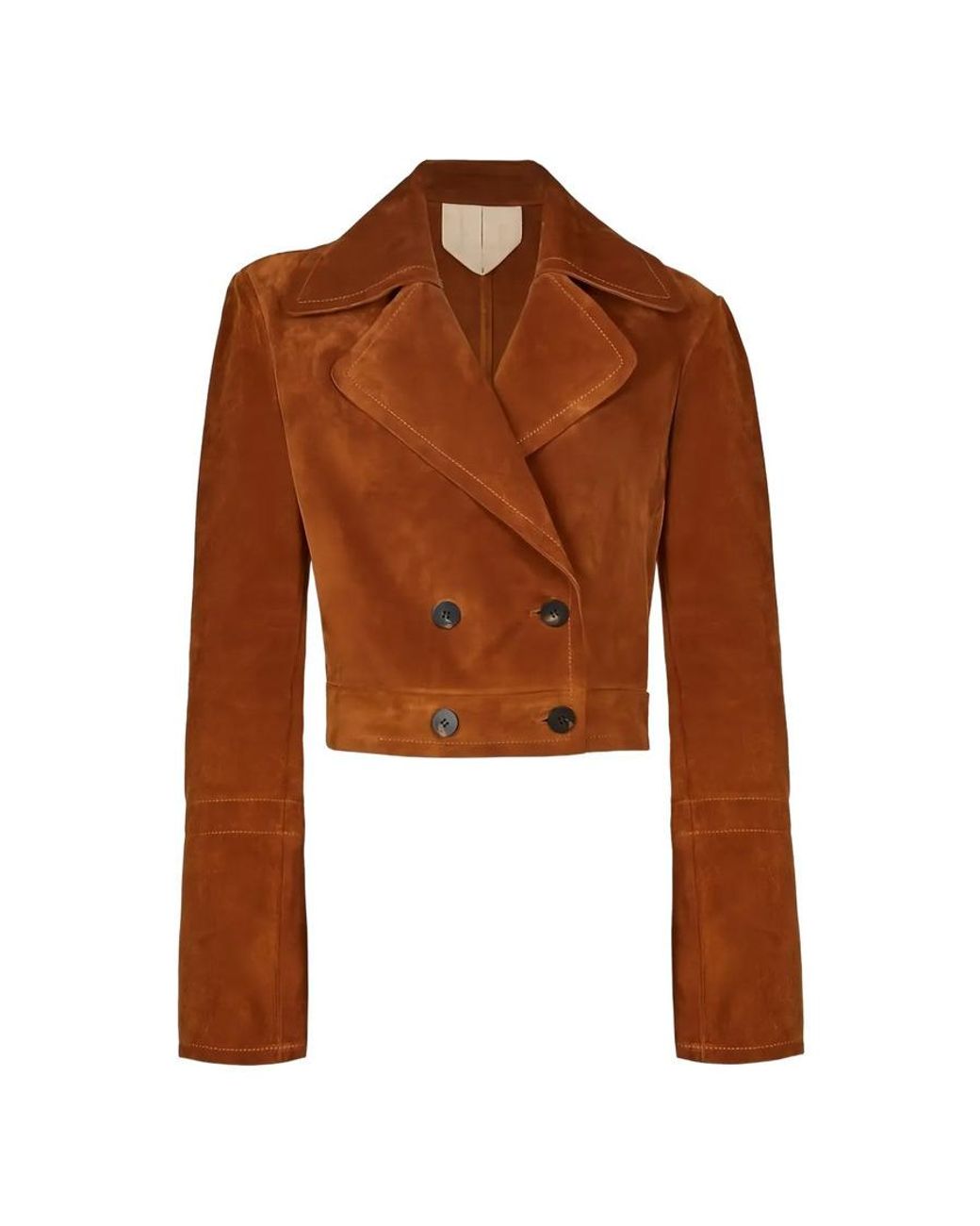 Ferragamo Brown Leather-Jacket for men