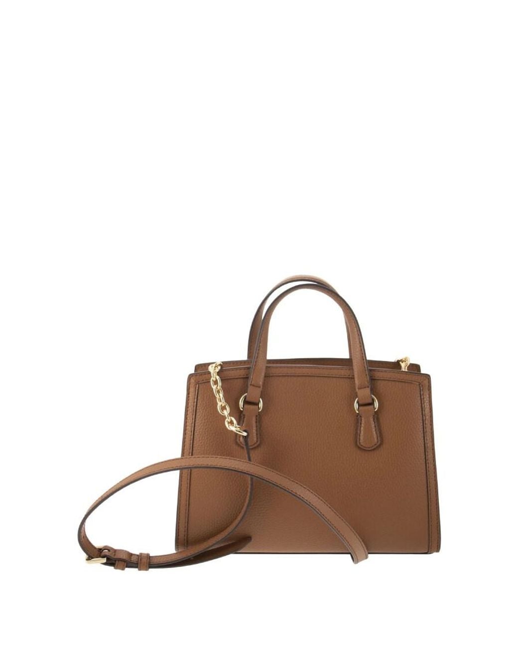 Michael Kors Brown Small Chantal Leather Messenger Bag