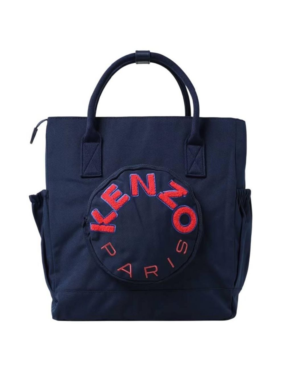 KENZO Blue Logo-Print Changing Bag