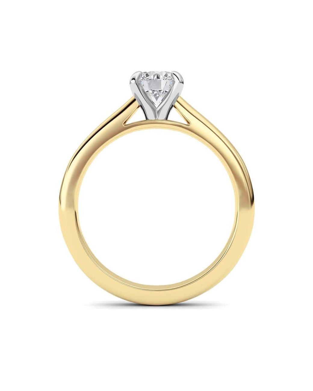 Mure And Co Metallic 2Ctw Round Shaped Lab Grown Diamond (E/Vs) Classic Solitaire Engagement Ring for men