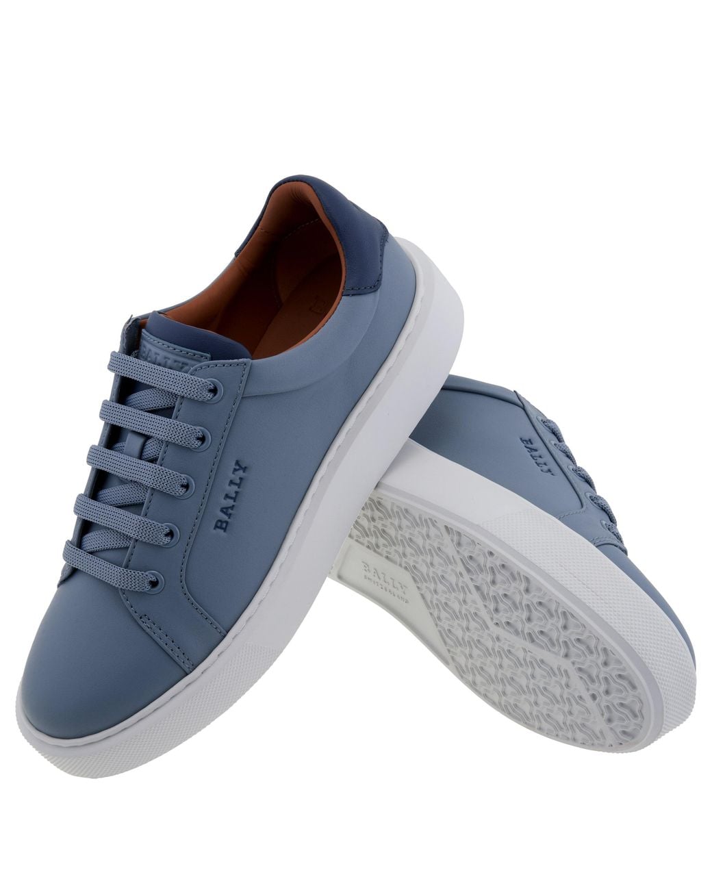 Bally Blue Clarys O Leather Low-Top Sneakers for men