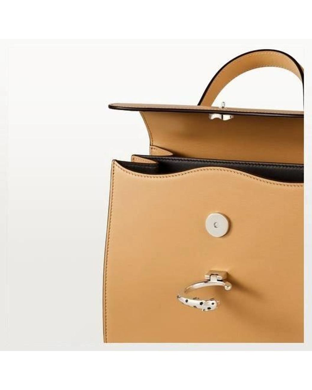Cartier Panthre C De Small Model Handle Bag in Natural for Men | Lyst