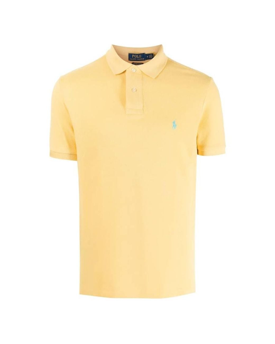Polo Ralph Lauren Yellow Iconic Mesh Polo Shirt for men