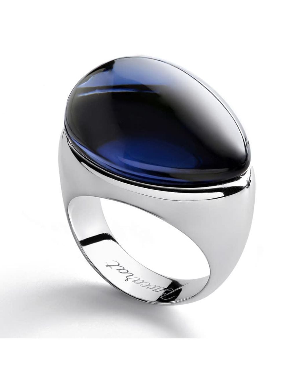 Baccarat 's Galea Sterling Silver Blue Crystal Ring 2805620 for men