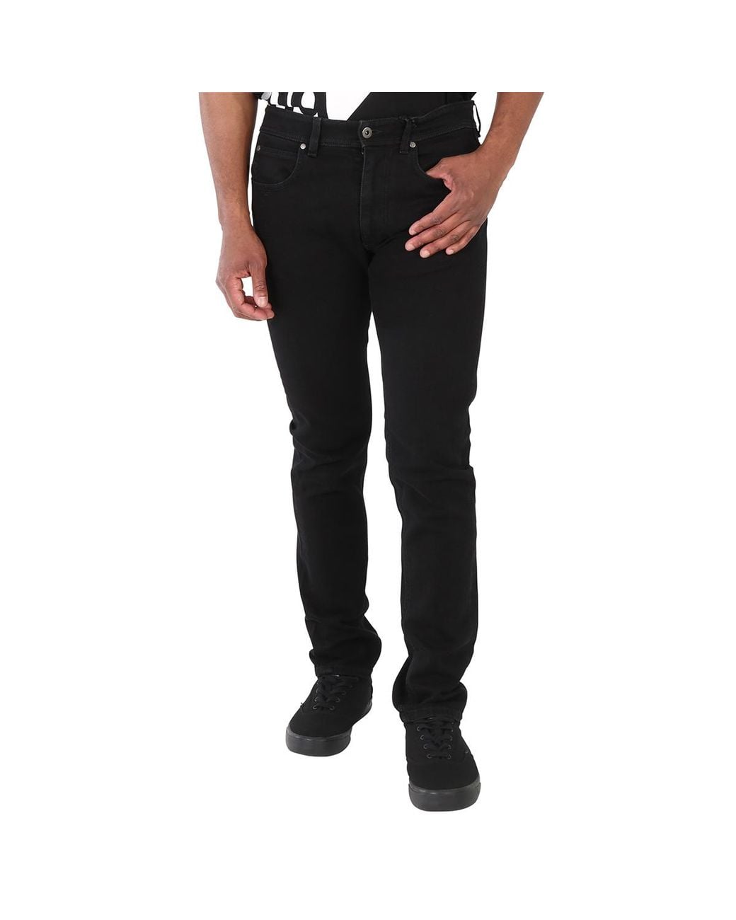 Roberto Cavalli Black Chimera Crest Slim Fit Jeans, Waist for men