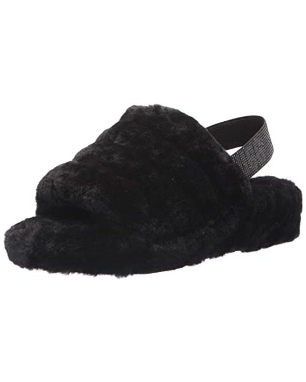 Ugg Black Fluff Yeah Bling Slippers