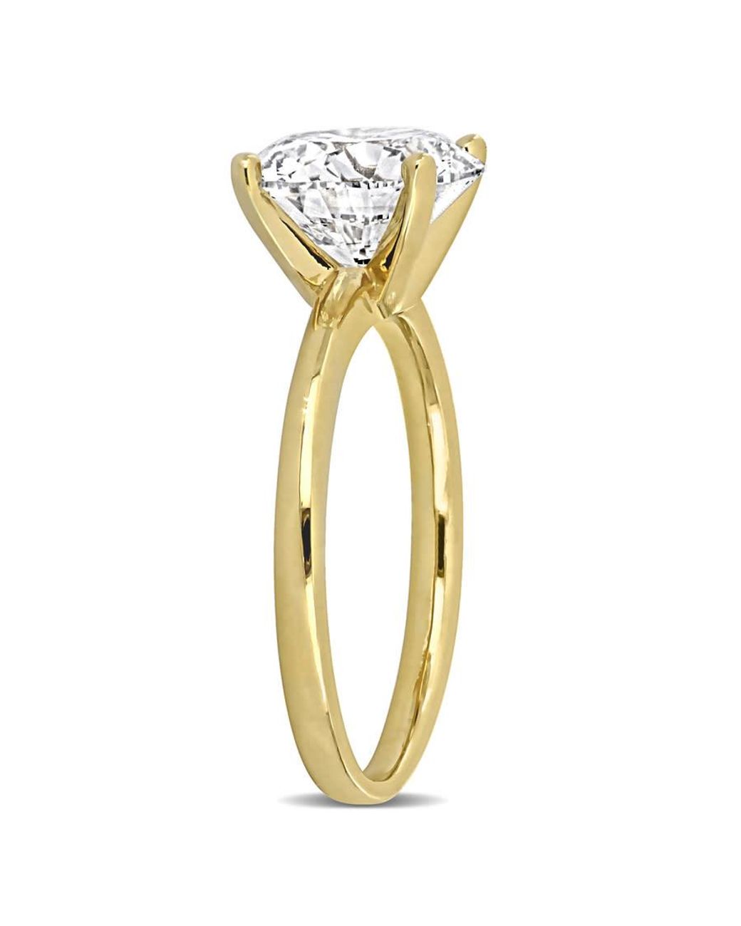 Created Forever Metallic 3Ct Tw Lab Grown Diamond Solitaire Engagement Ring for men