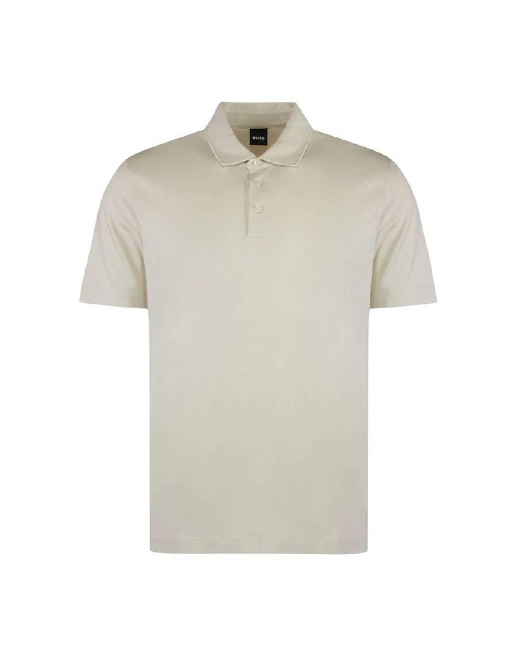 Boss Natural Short Sleeve Polo Shirt for men