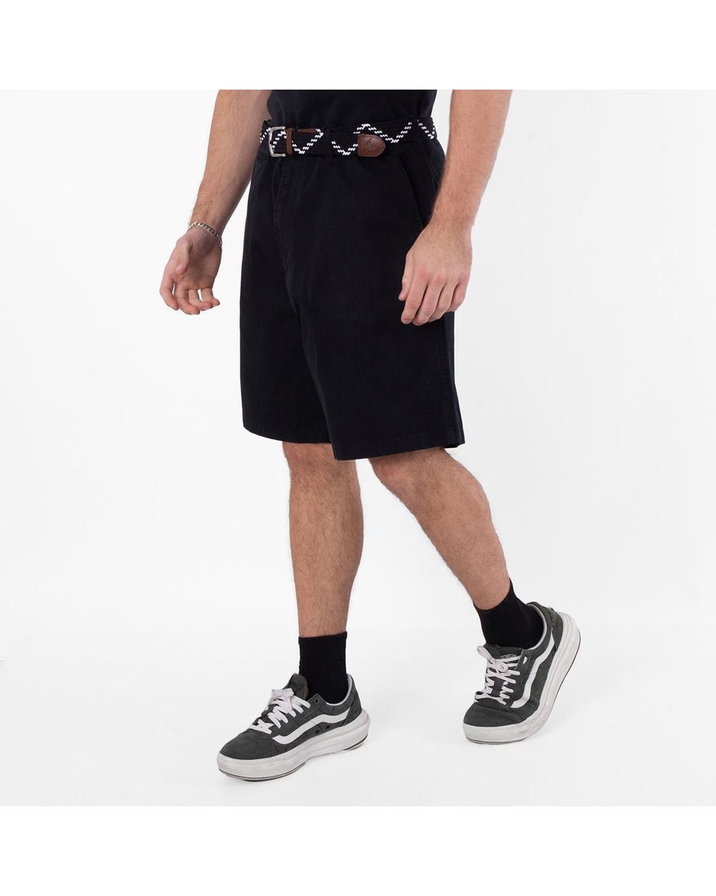 Burberry Black Twill Weave Bermuda Cotton Shorts for men