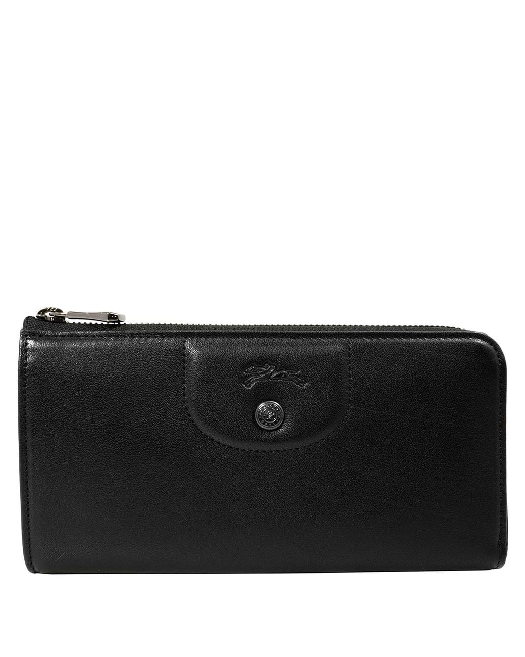 Longchamp Black Le Pliage Cuir 3.9 X 7.7 for men