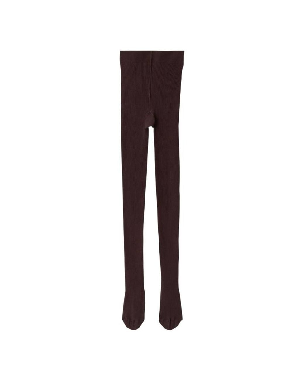 Burberry Purple Ribbed Fine Wool Blend Tights