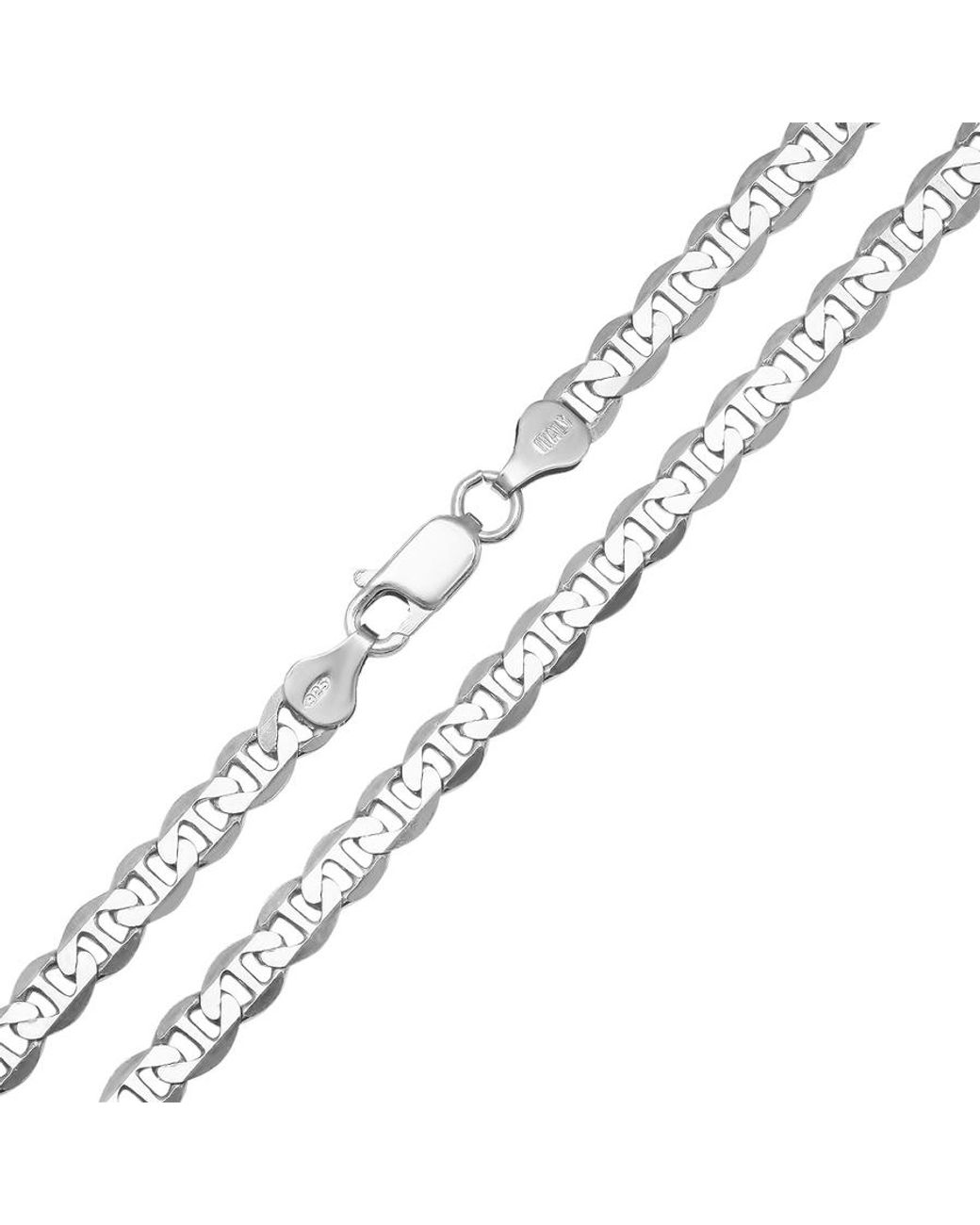 Kylie Harper Metallic Thick/Heavy Italian Mariner Chain for men