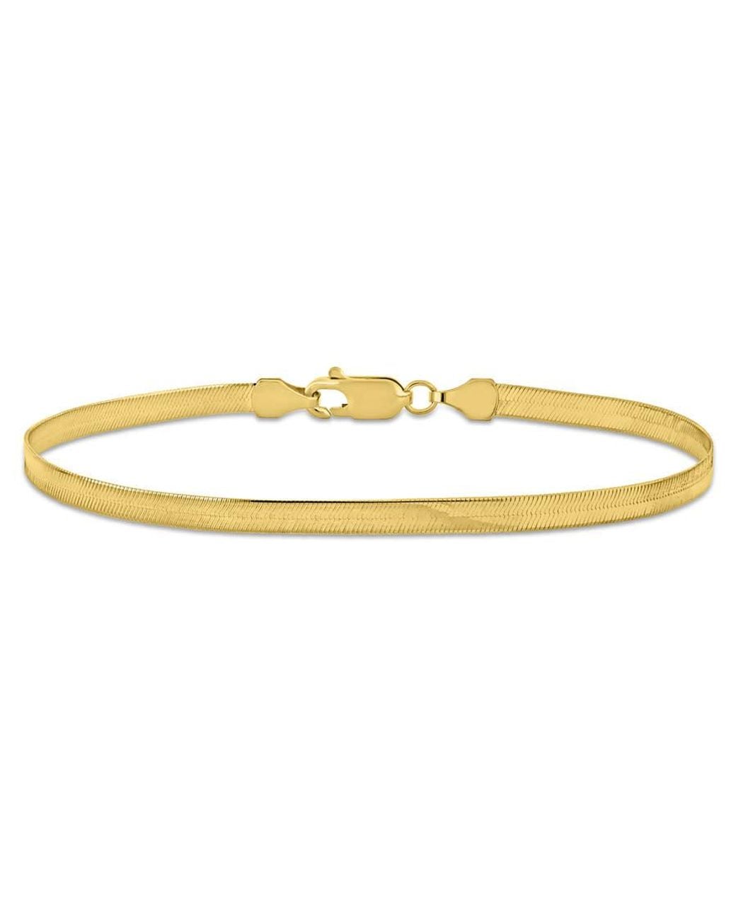 Amour Yellow 3.5Mm Flex Herringbone Chain Bracelet