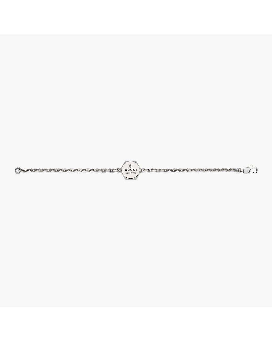 Gucci Metallic Trademark Hexagon Chain Bracelet