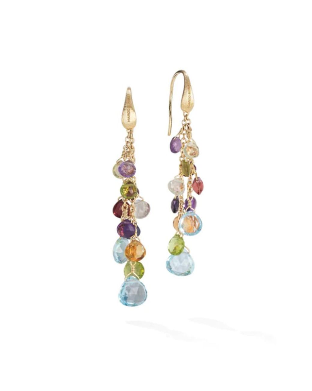 Marco Bicego Metallic Paradise Collection 18k Yellow Gold Mixed Gemstone Multi Str for men