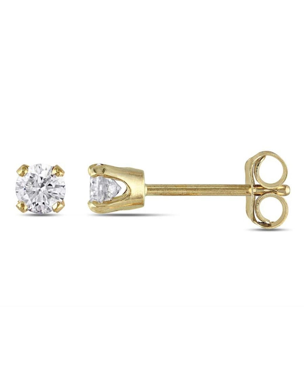Amour Metallic 1/4 Ct Tw Diamond Stud Earrings for men