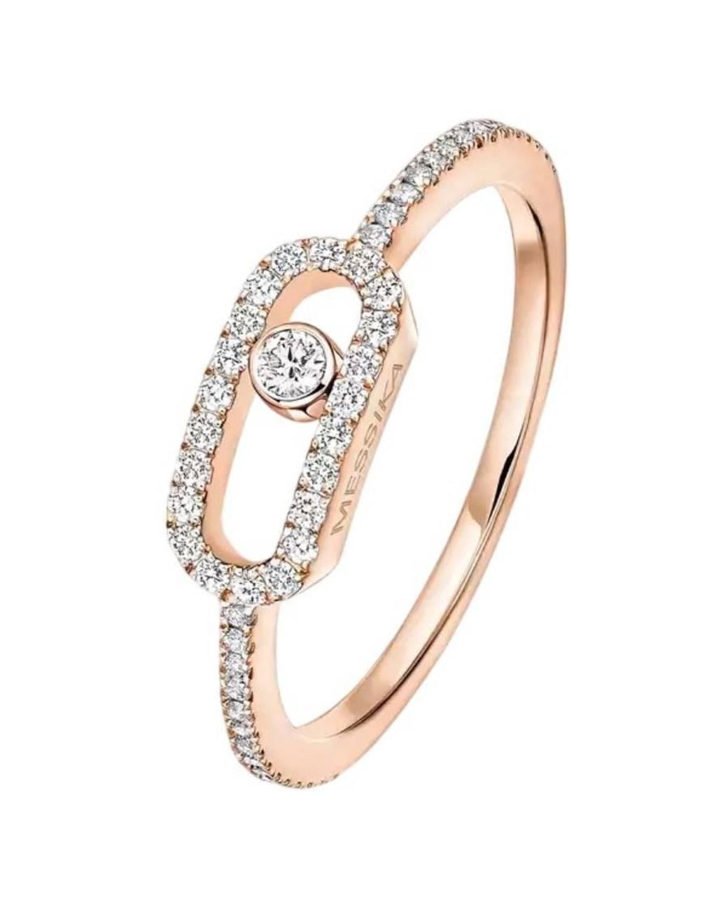 Messika Metallic Move Uno 18K Rose Diamond Ring for men