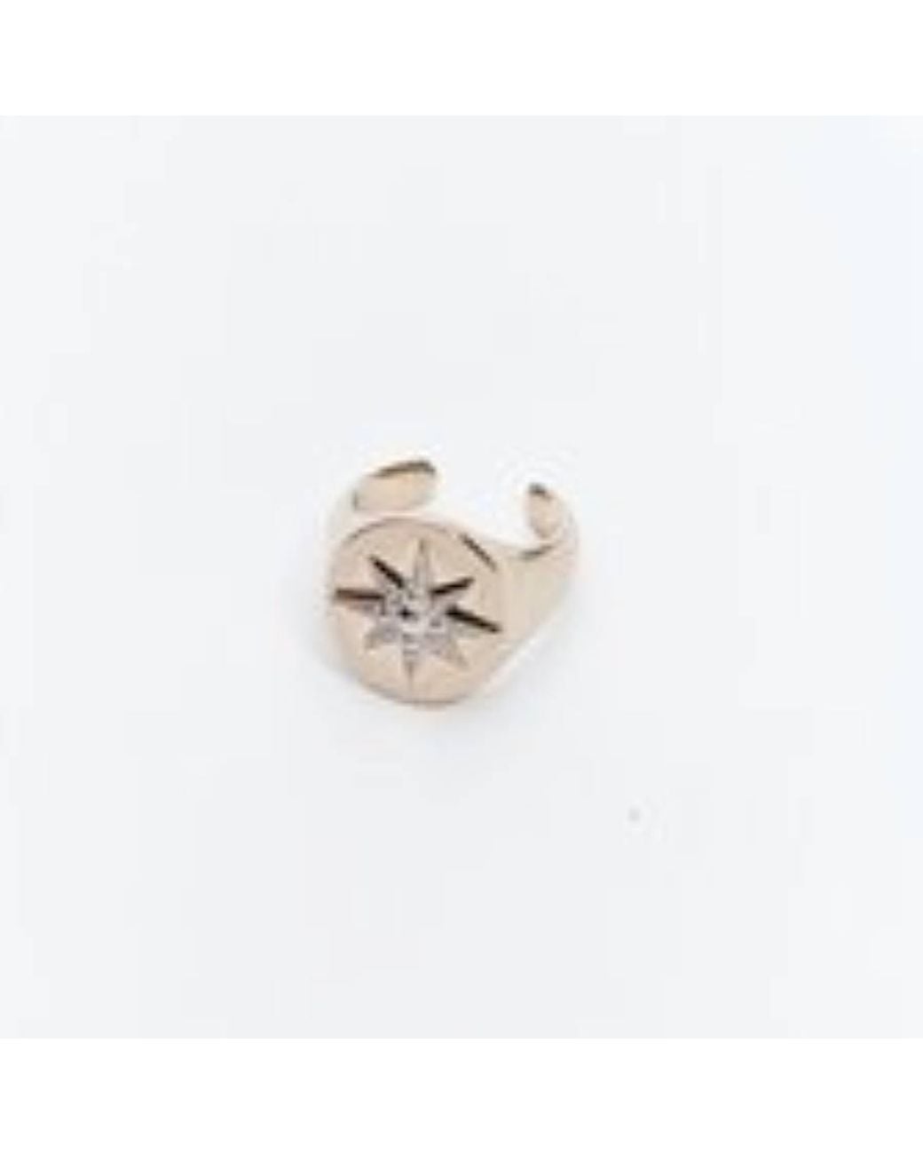 Roberto Cavalli White Light-Tone Cocktail Ring for men