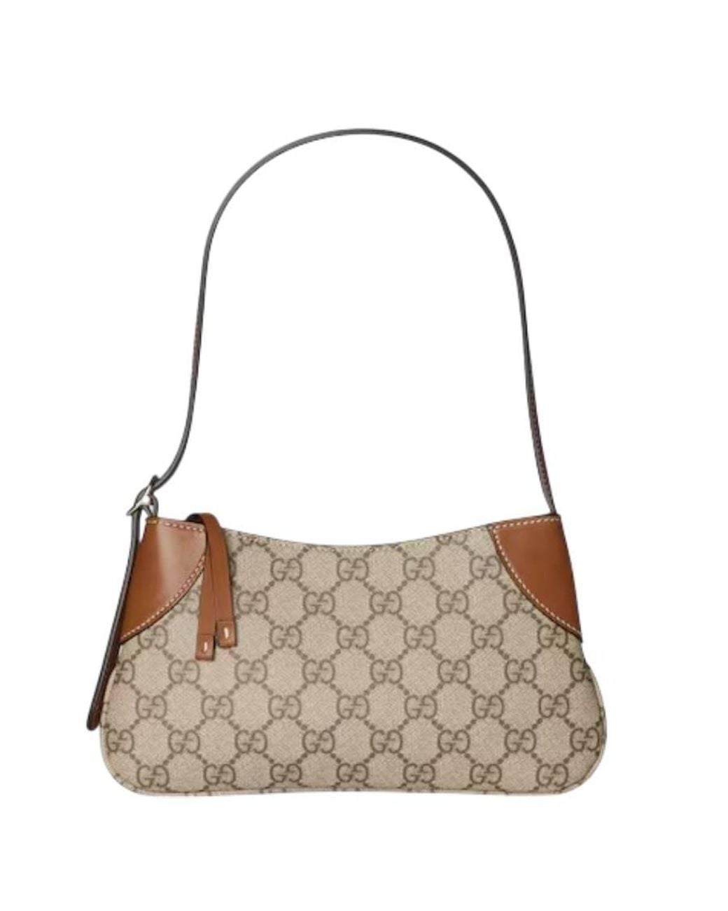 Gucci Brown Gg Emblem Super Mini Shoulder Bag for men