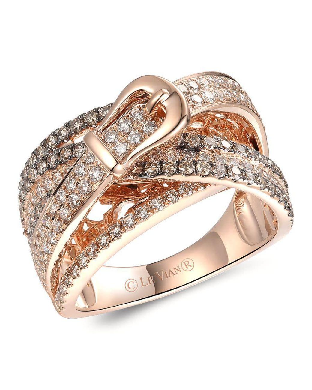 Le Vian Metallic Ladies Gladiator Buckle Rings Set for men