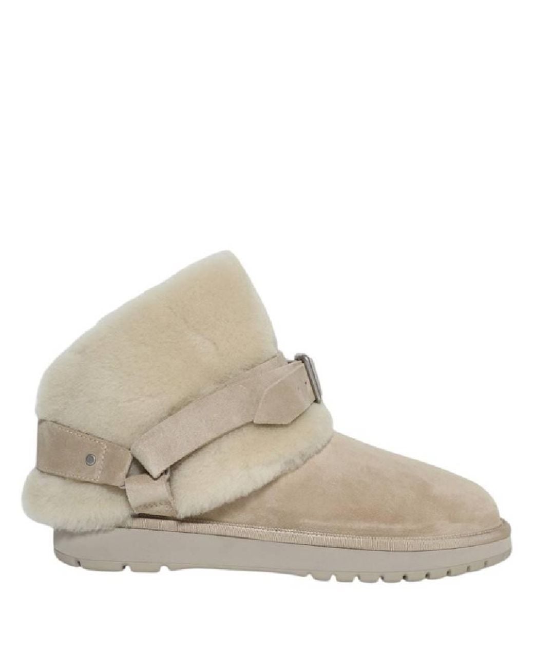 Burberry Natural Suede And Shearling Chubby Boots, Brand Size 41 Us for men