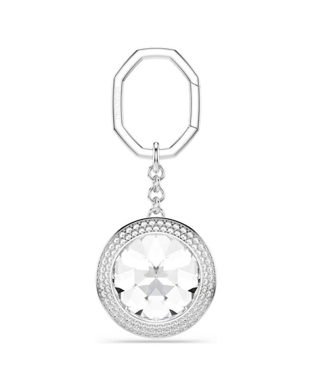 Swarovski Metallic Una Rhodium Plated Bag Charm for men