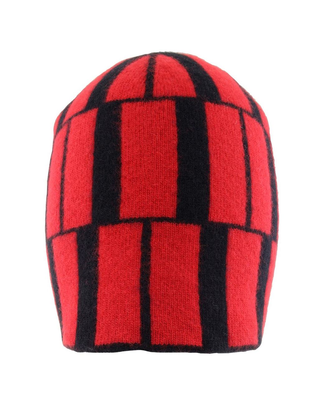 Ferragamo Red Bold Graphic Wool Beanie for men