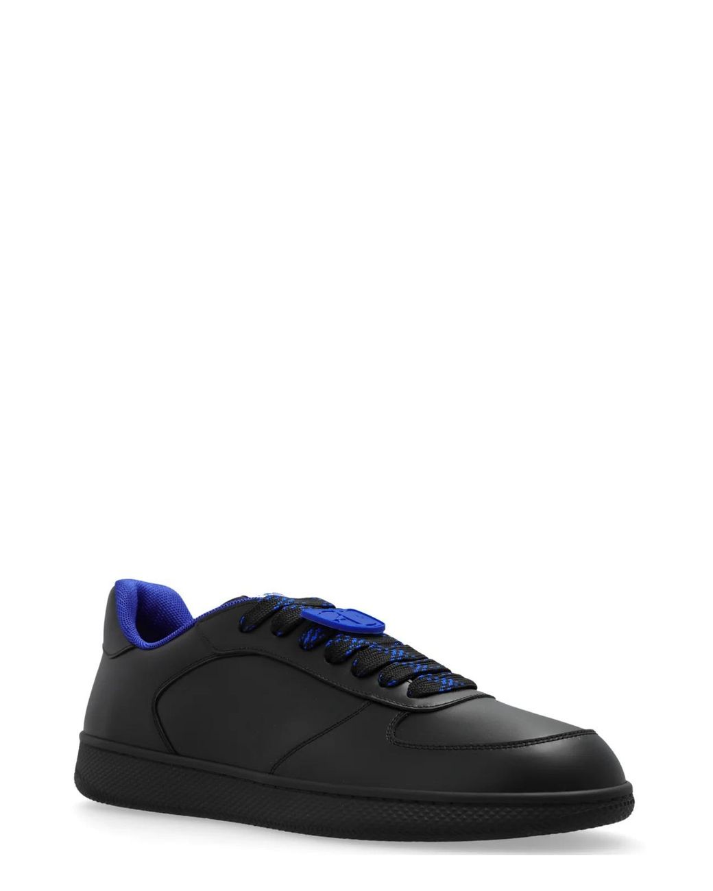 Burberry Black Terrace Leather Low-Top Sneakers, Brand Size 39 Us for men