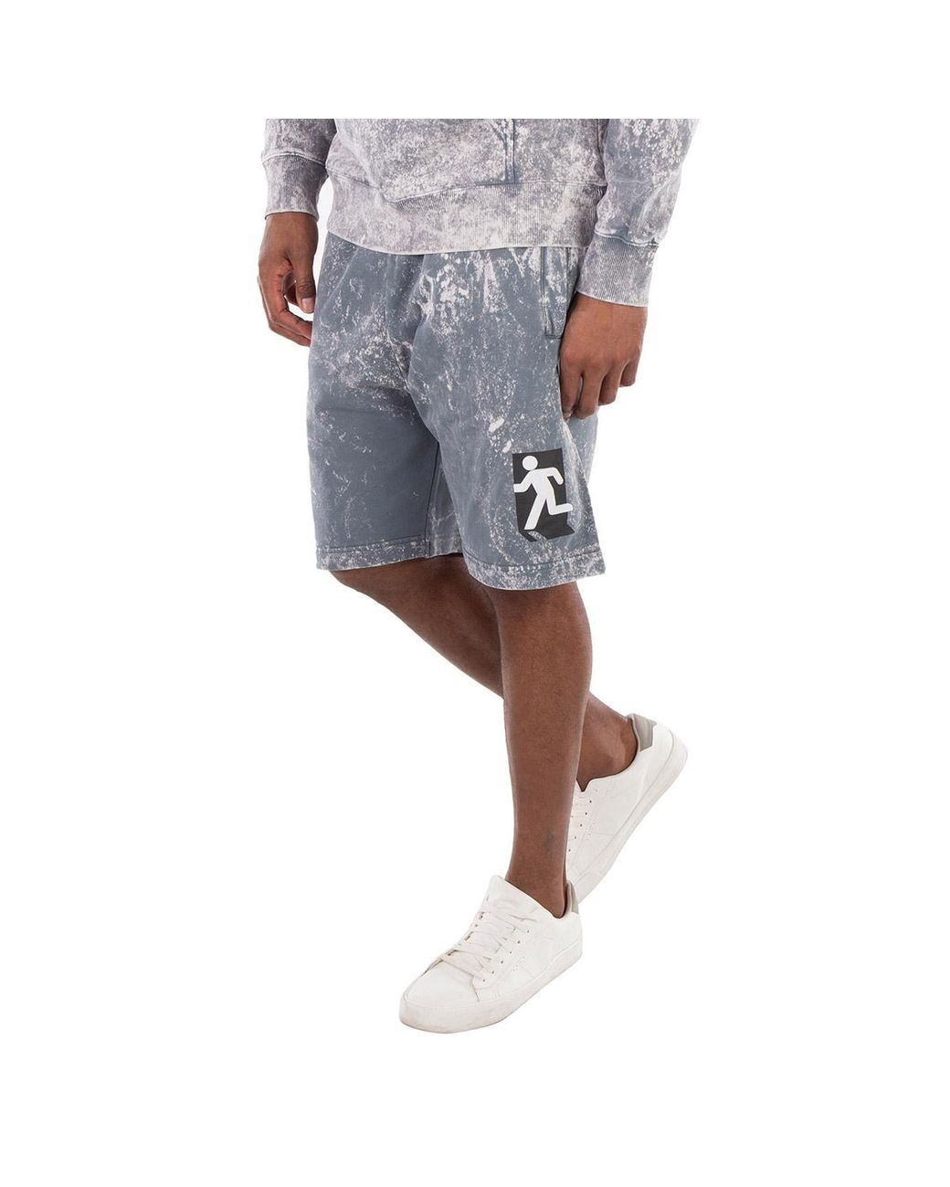 Etudes Studio Blue Tempera Out Pewter Shorts for men