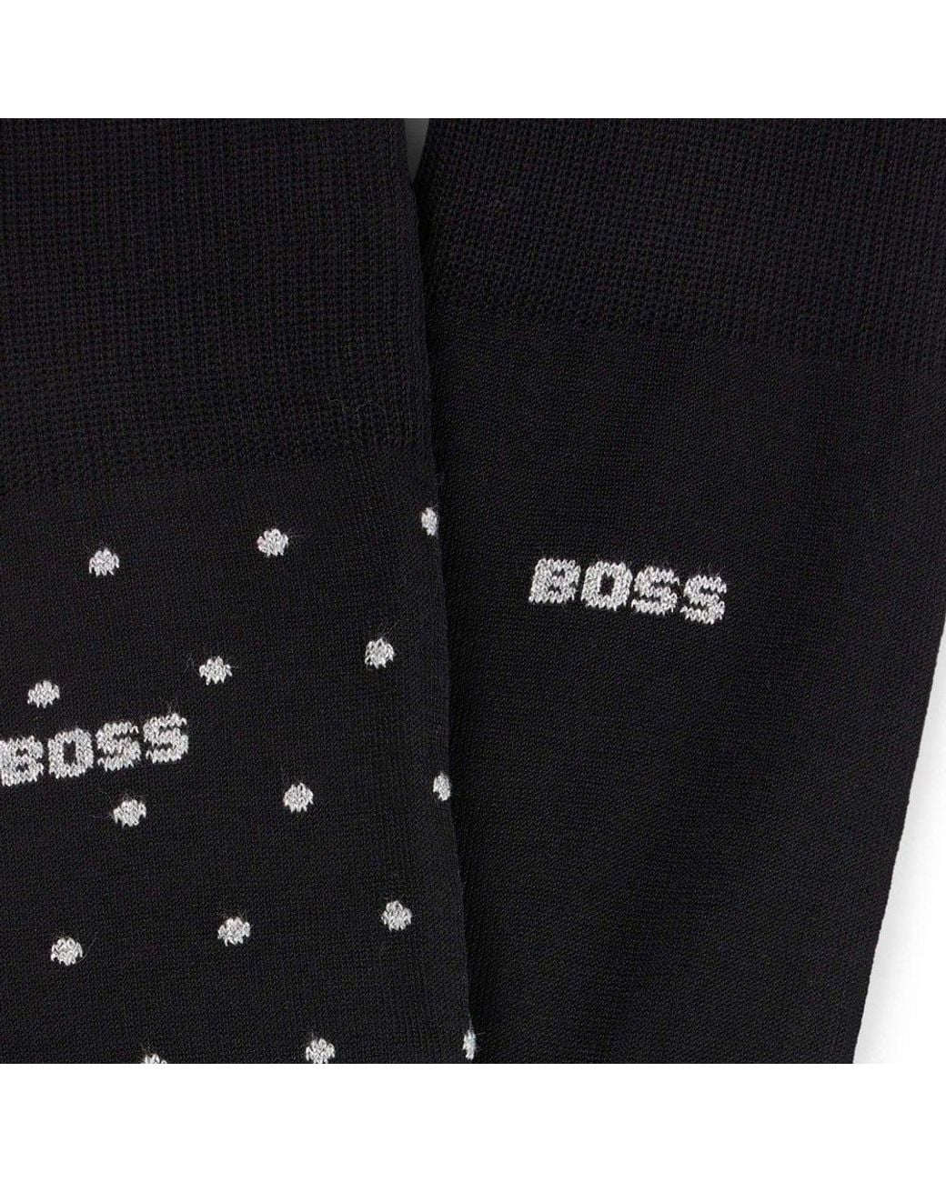 Boss Black 2 Pack Cotton-Blend Socks for men