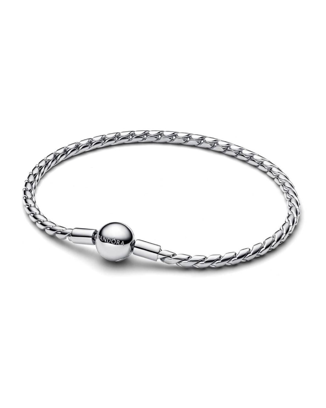 Pandora Metallic Ladies Round Clasp Wing Chain Bracelet for men