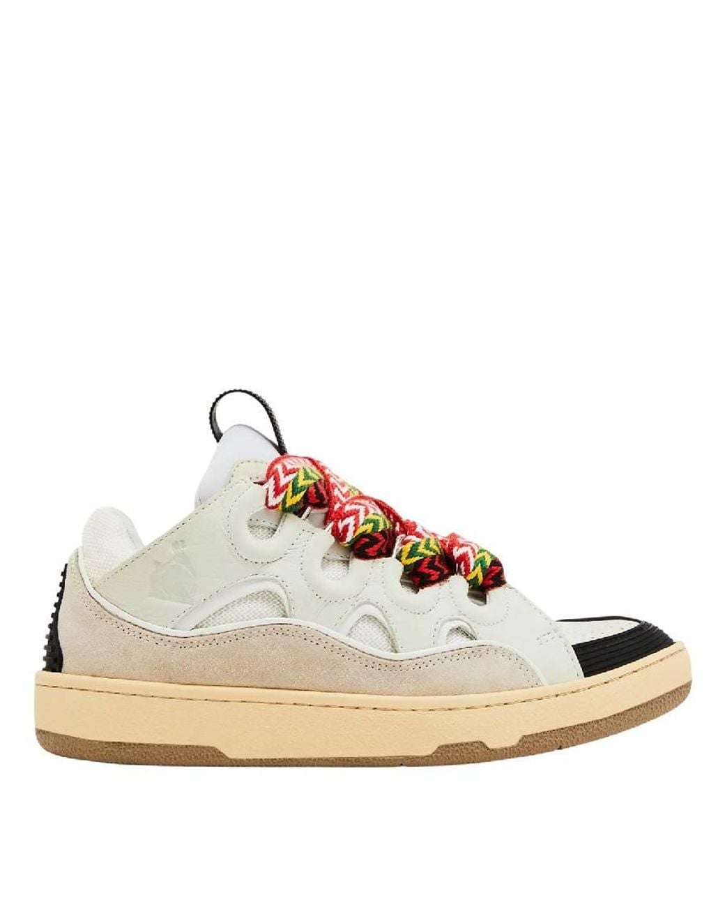 Lanvin White Curb Sneakers, Brand Size 35 Us for men