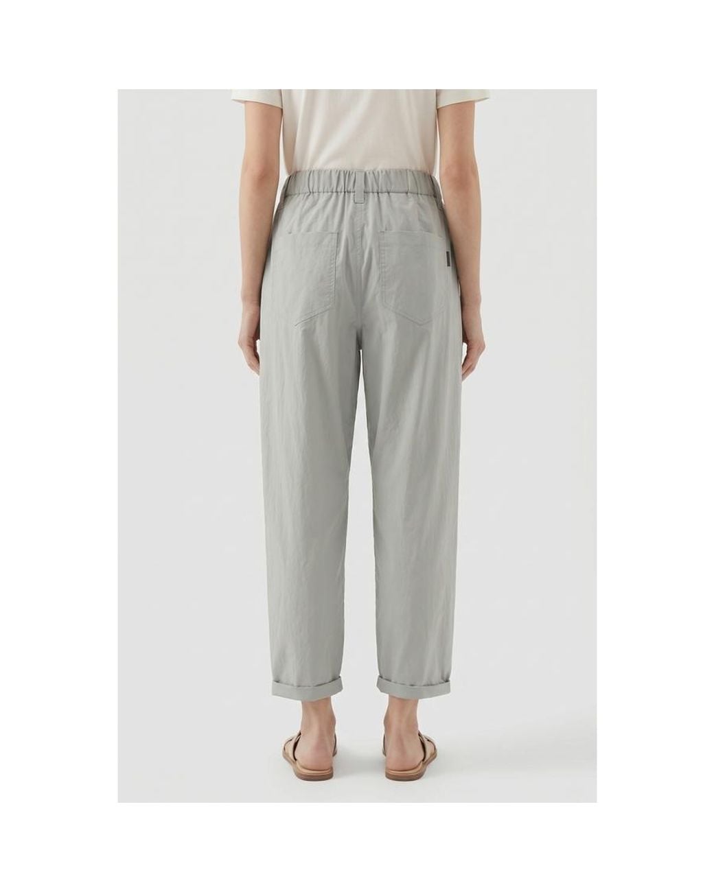Brunello Cucinelli Gray Light Relaxed Trousers, Brand Size 36 (Us for men
