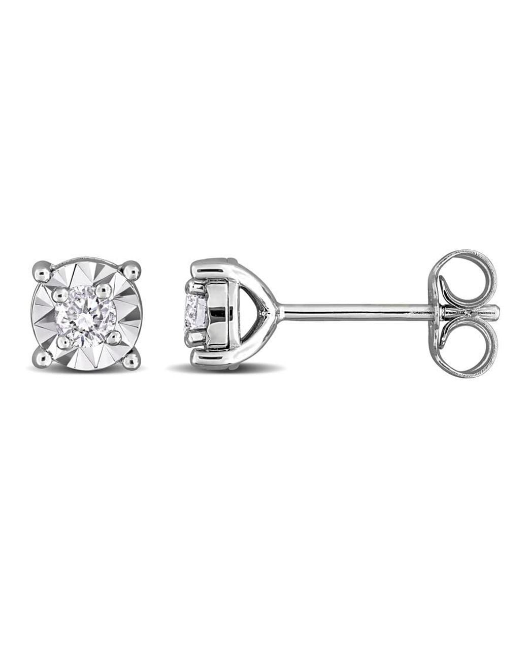 Created Forever Metallic 1/4 Ct Lab Grown Diamond Tw Fashion Post Earrings for men